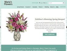 Tablet Screenshot of marias-flowers.net